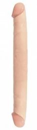 Basix Rubber Works 12 Inches Double Dong Beige